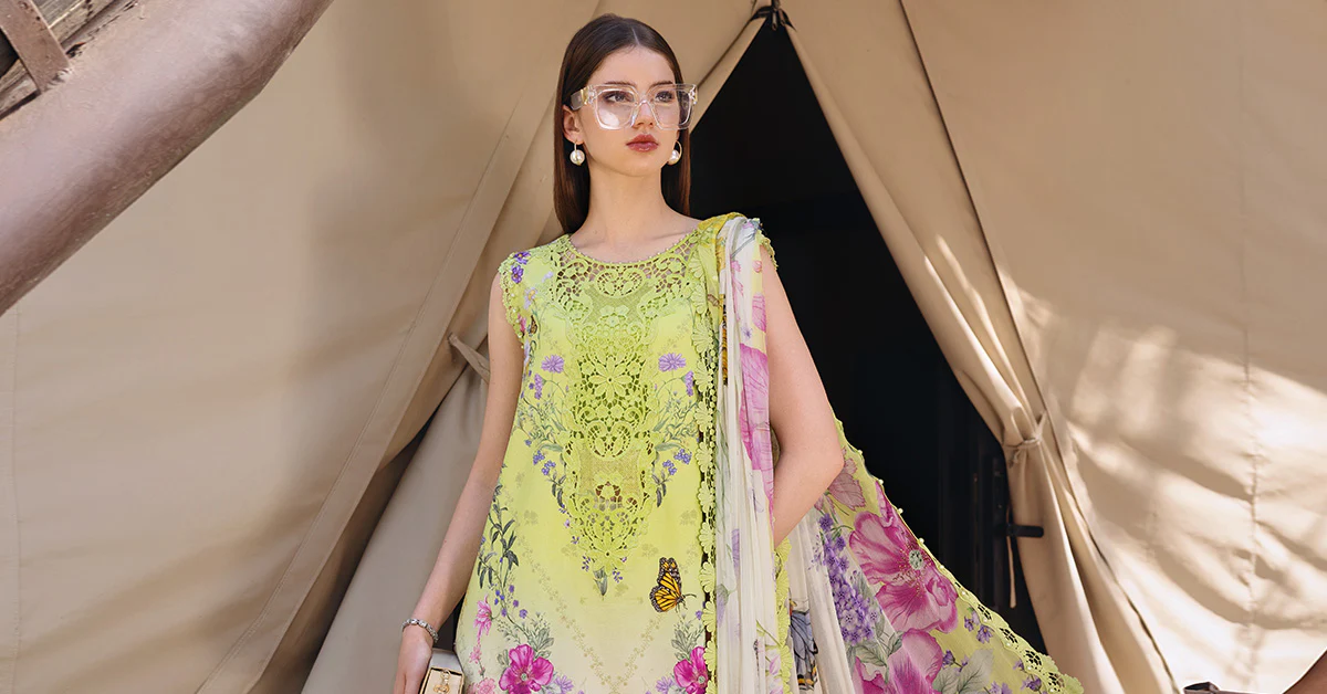 3 Piece Unstitched Embroidered Lawn Suit - Image 6