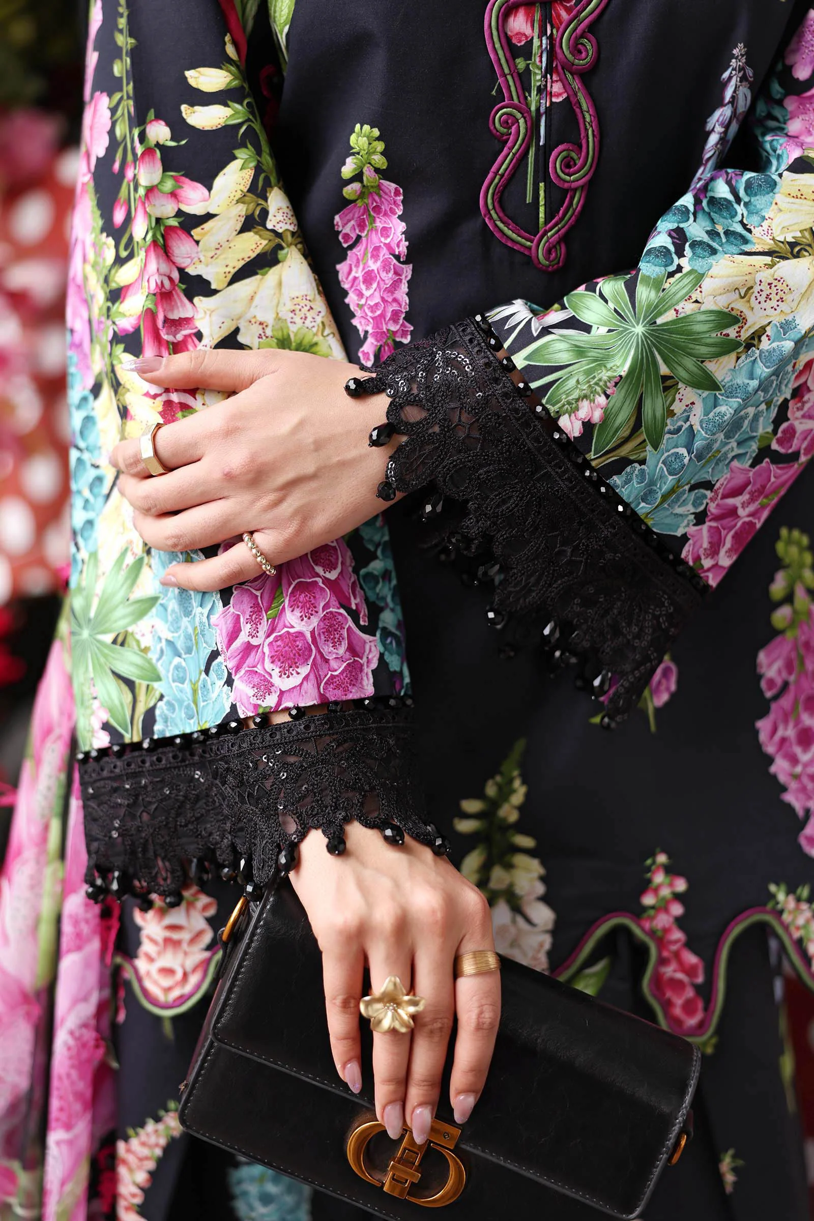 3 Piece Unstitched Embroidered Lawn Suit - Image 6