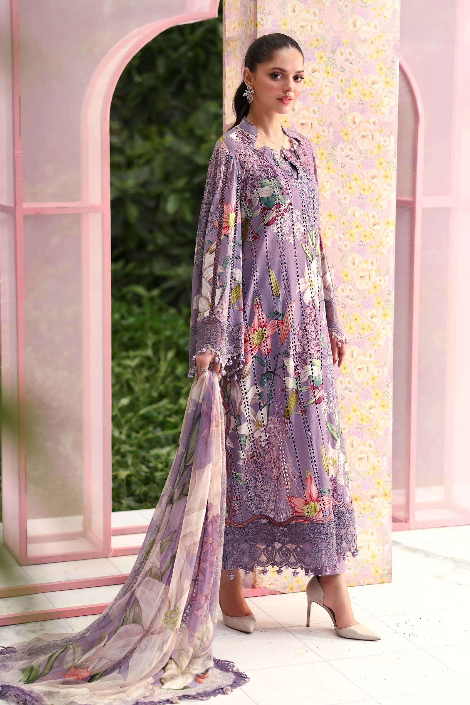 3 Piece Unstitched Embroidered Lawn Suit - Image 8
