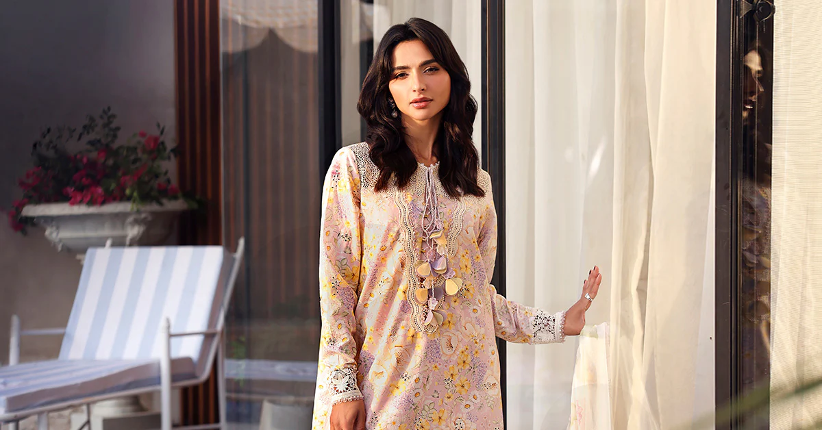 3 Piece Unstitched Embroidered Lawn Suit - Image 6