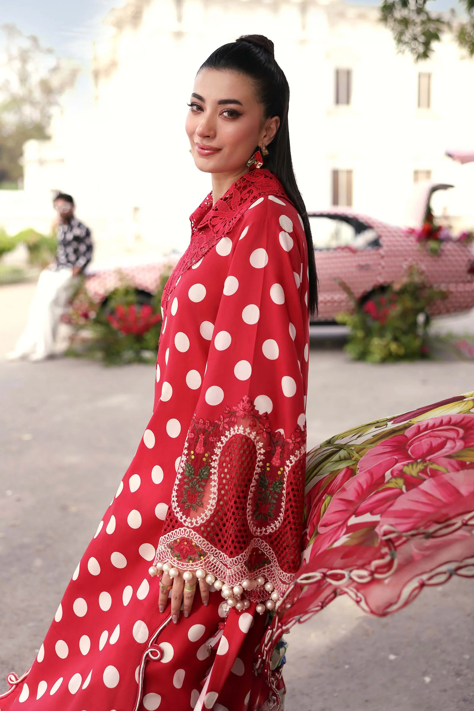 3 Piece Unstitched Embroidered Lawn Suit - Image 7