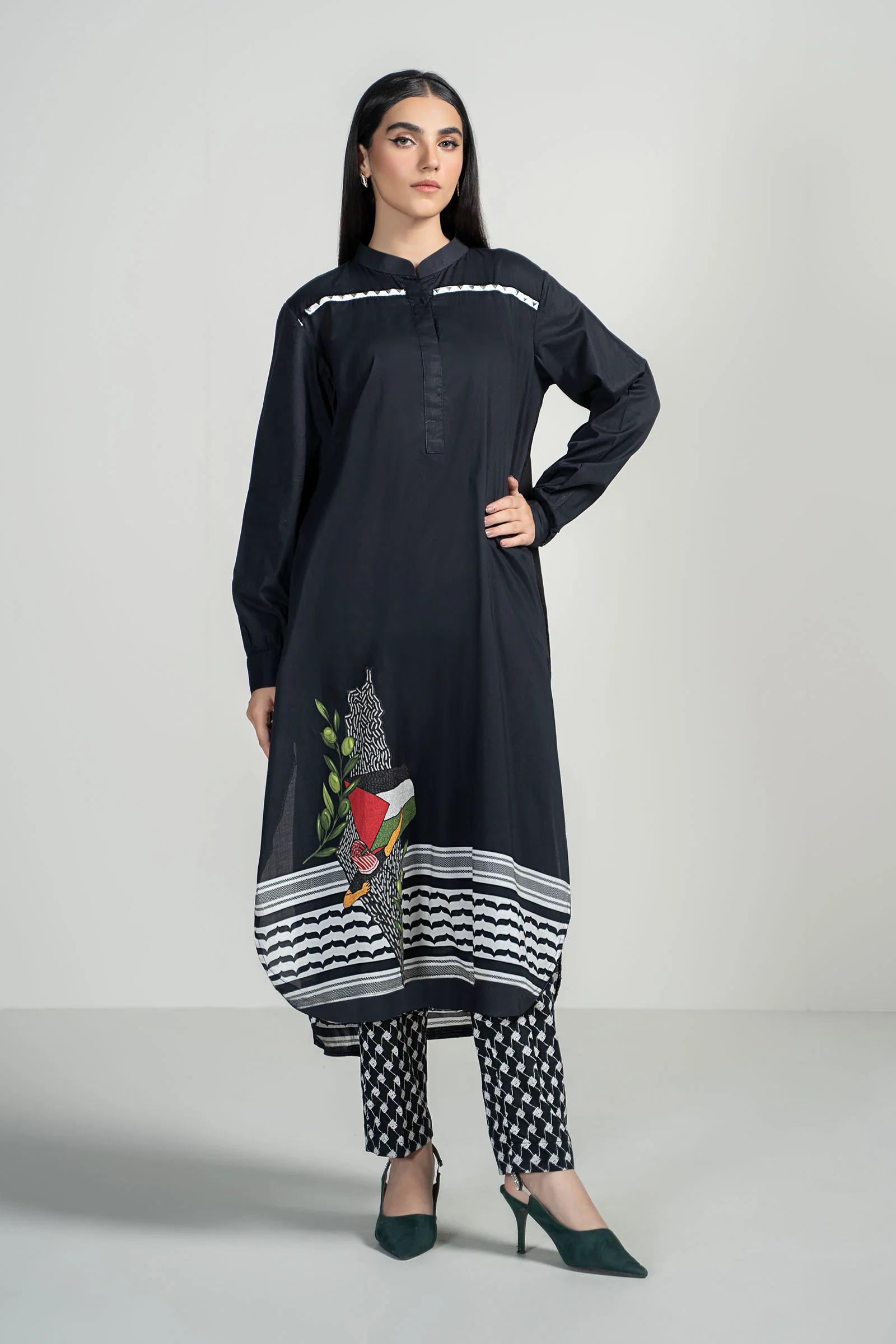 2 Piece Printed Lawn Suit