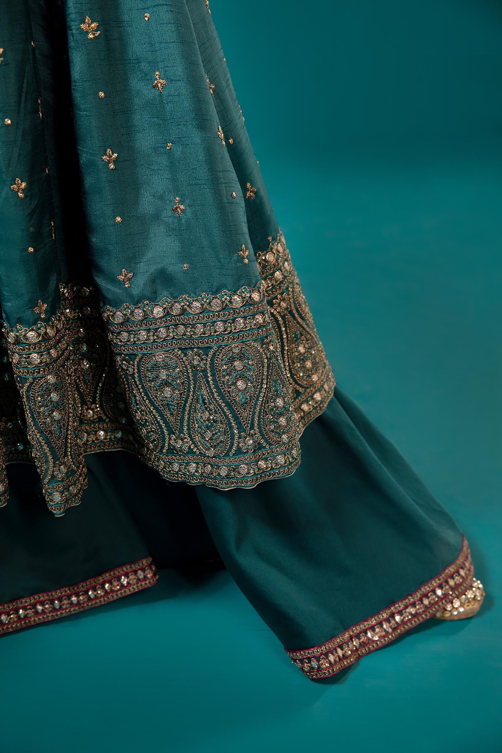 3 Piece Embroidered Suit - Image 5