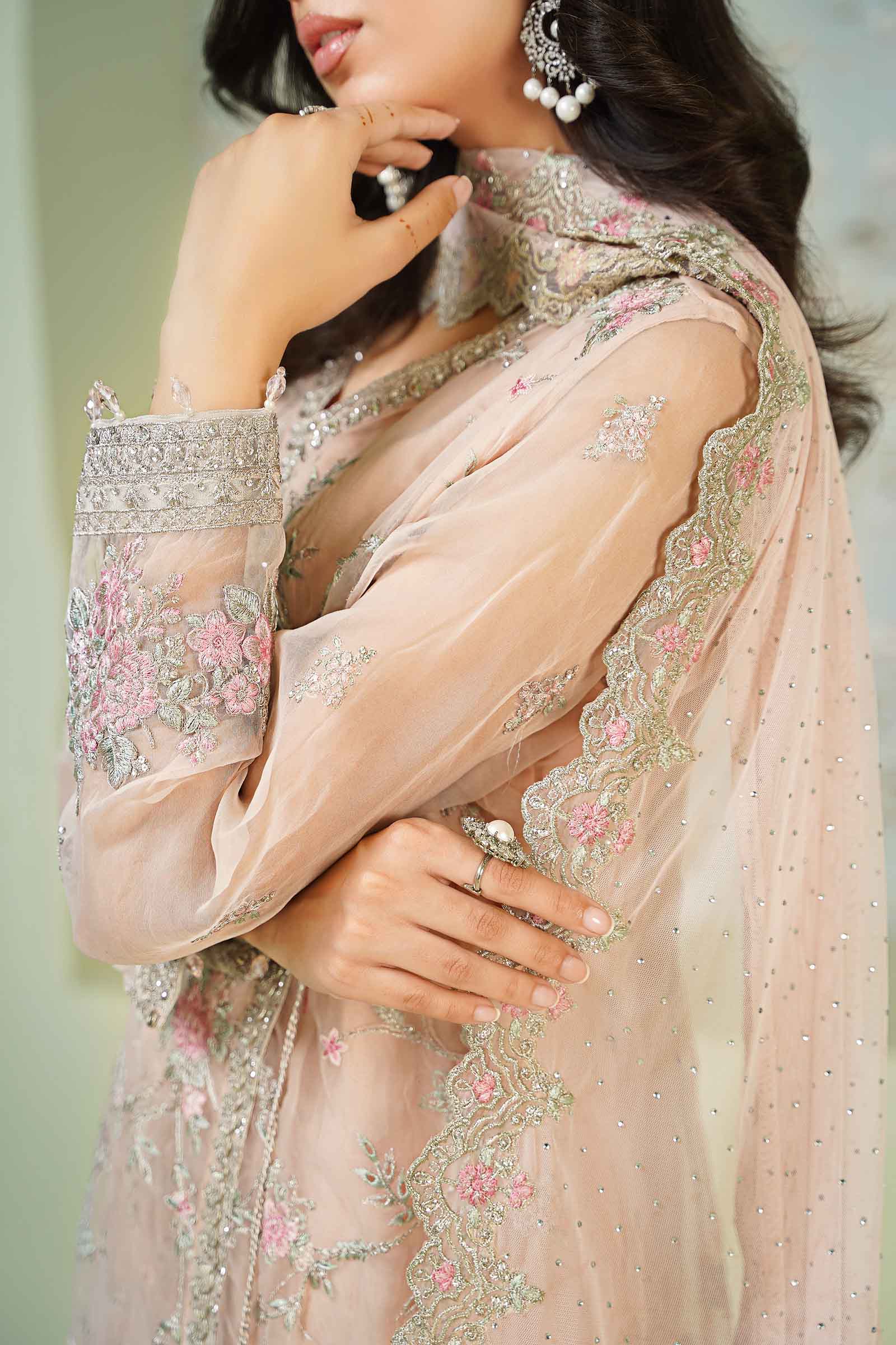 3 Piece Embroidered Organza Suit - Image 6