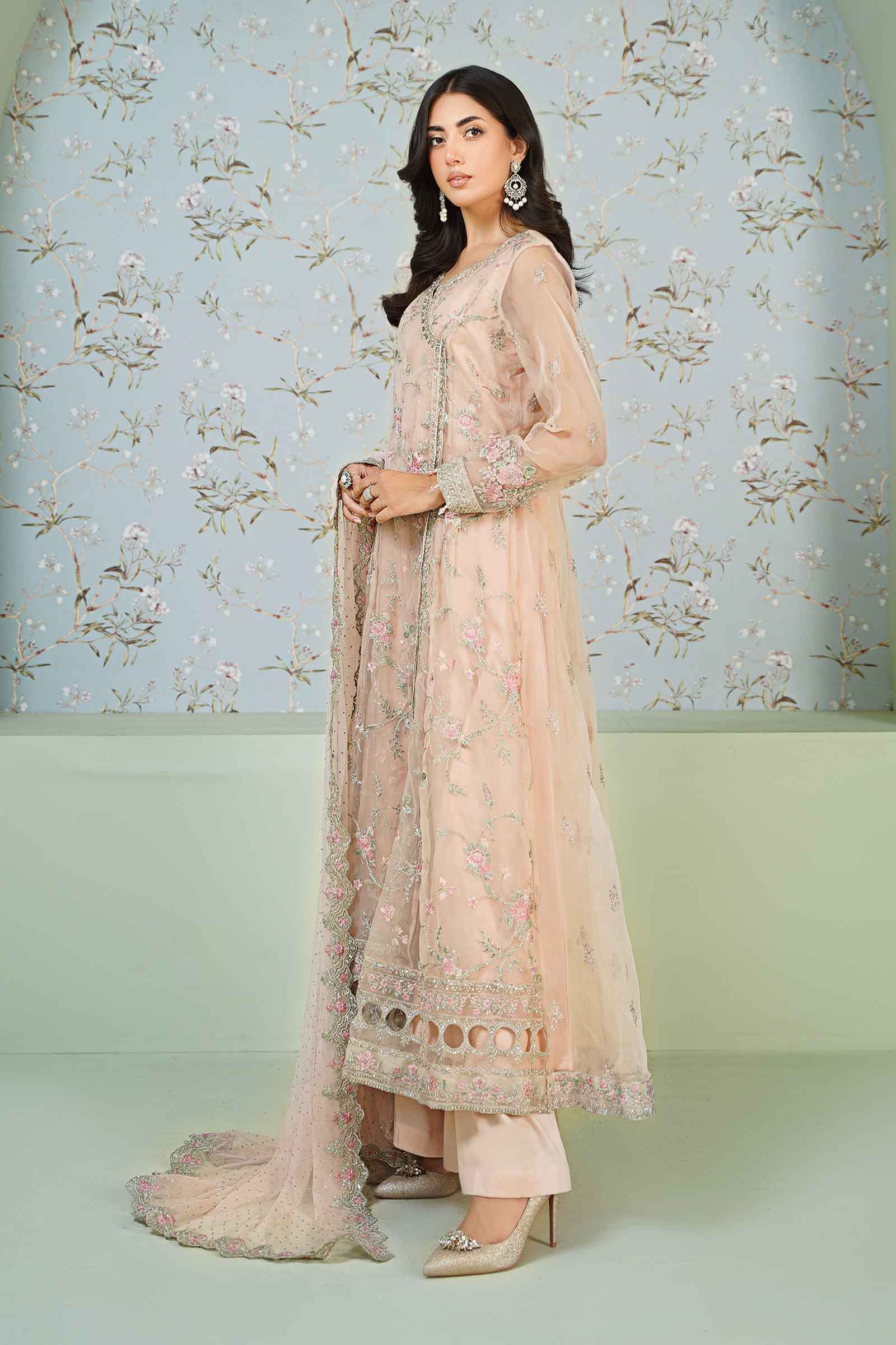 3 Piece Embroidered Organza Suit - Image 7