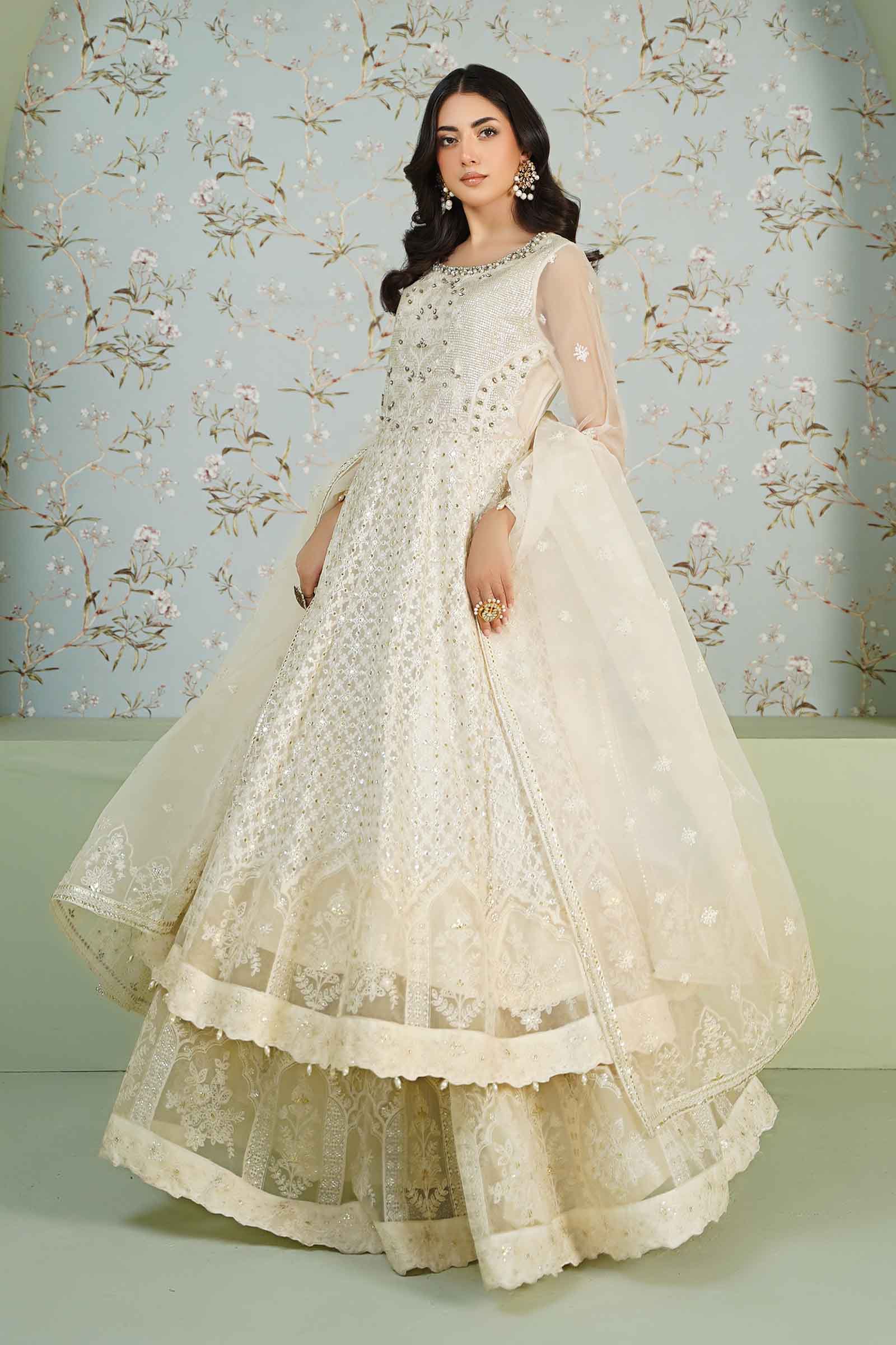 3 Piece Embroidered Bamber Chiffon Suit - Image 6
