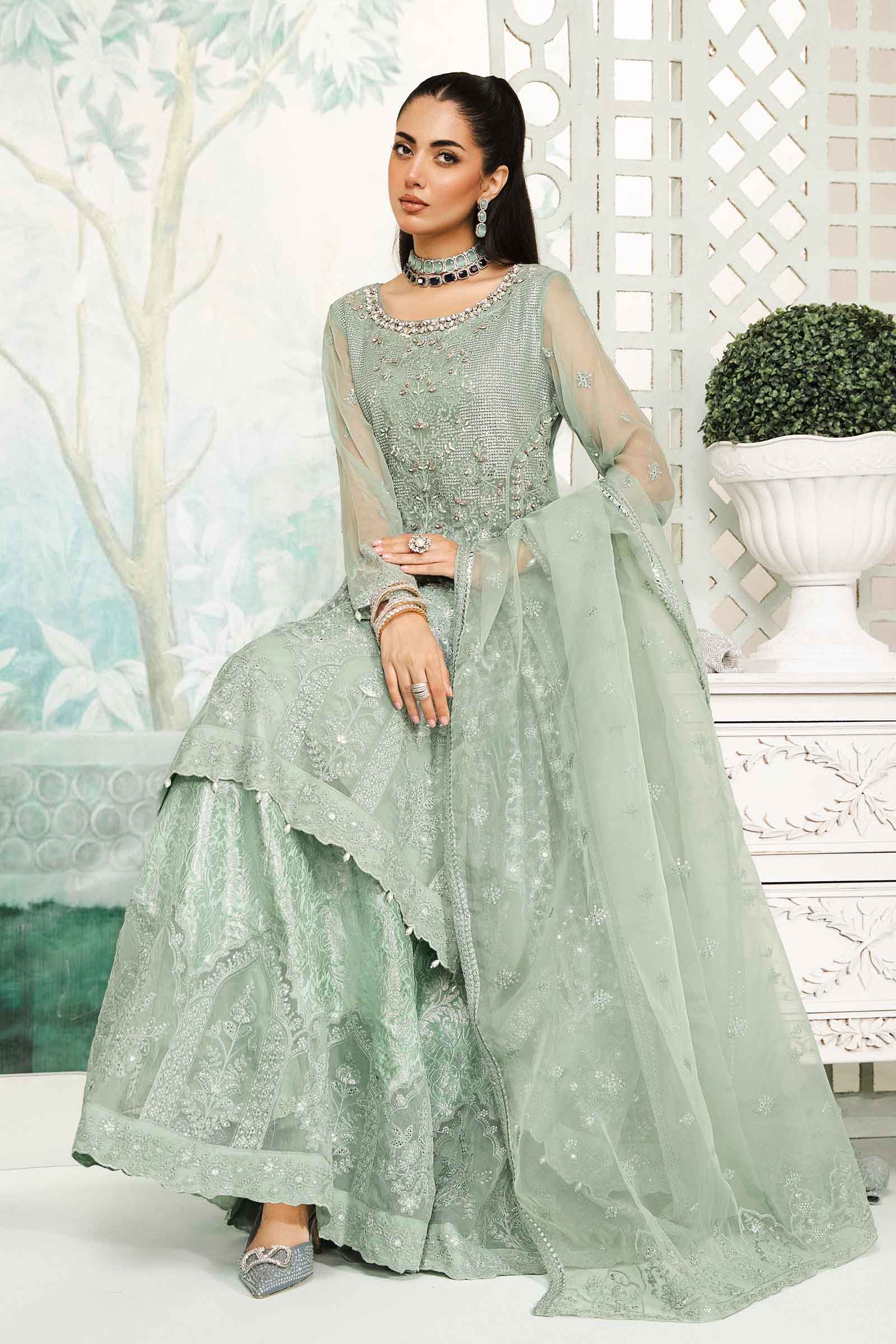 3 Piece Embroidered Bamber Chiffon Suit - Image 3