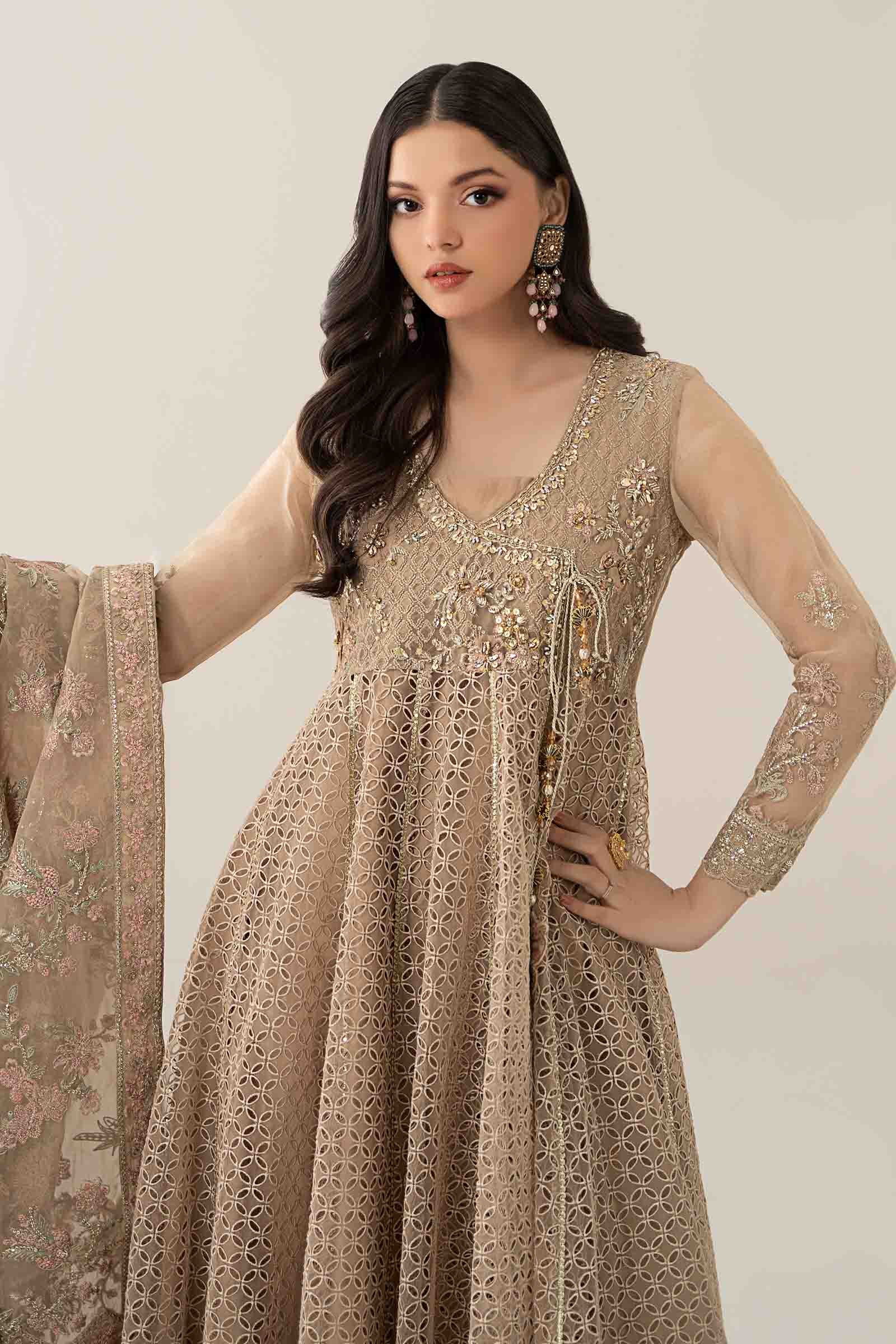 3 Piece Embroidered Organza Suit - Image 2
