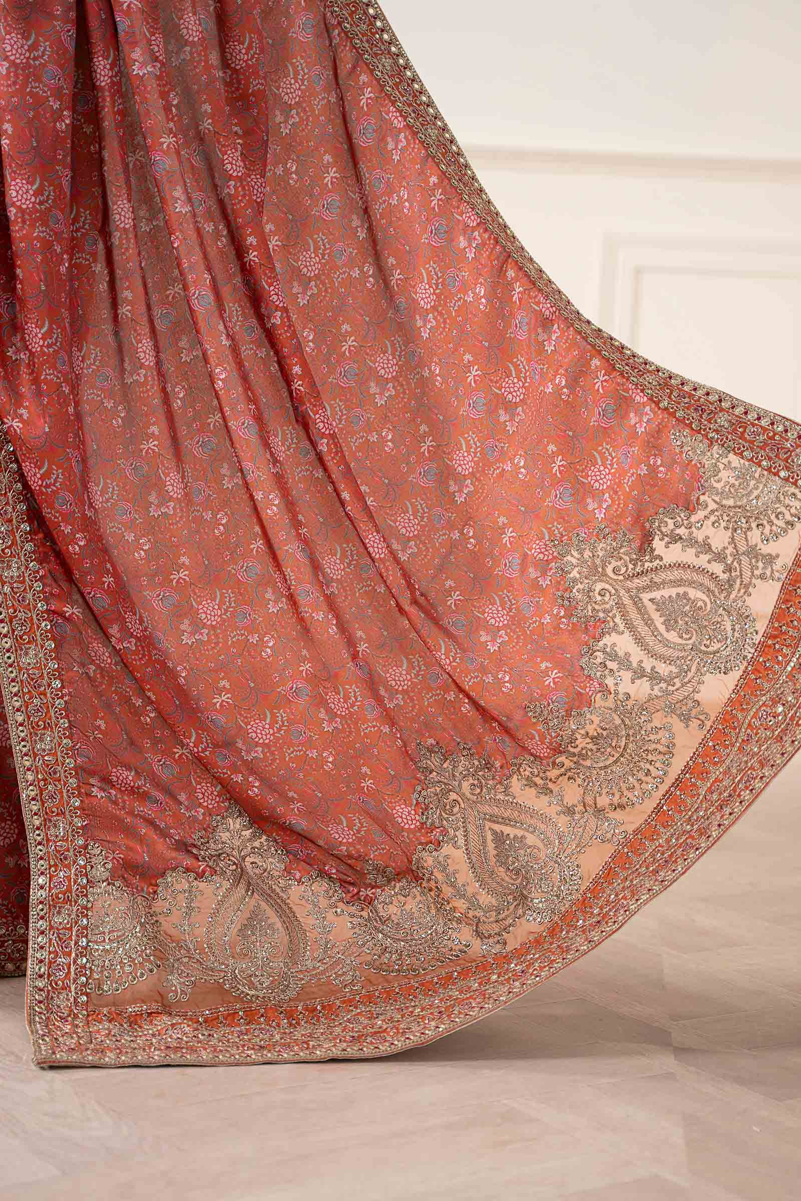 Embroidered Silk Saree - Image 5