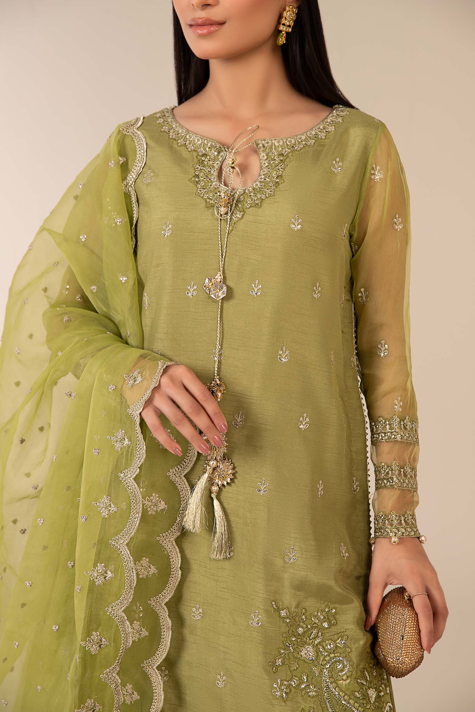 3 Piece Embroidered Suit - Image 3