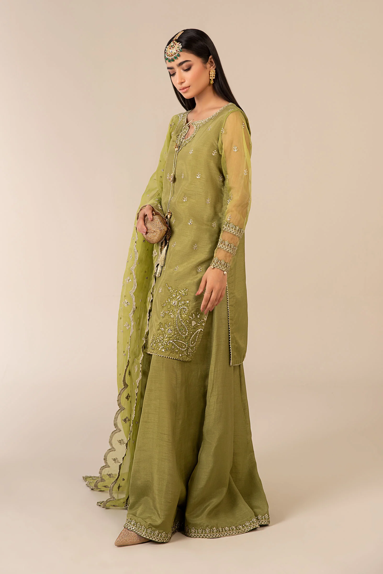 3 Piece Embroidered Suit - Image 4