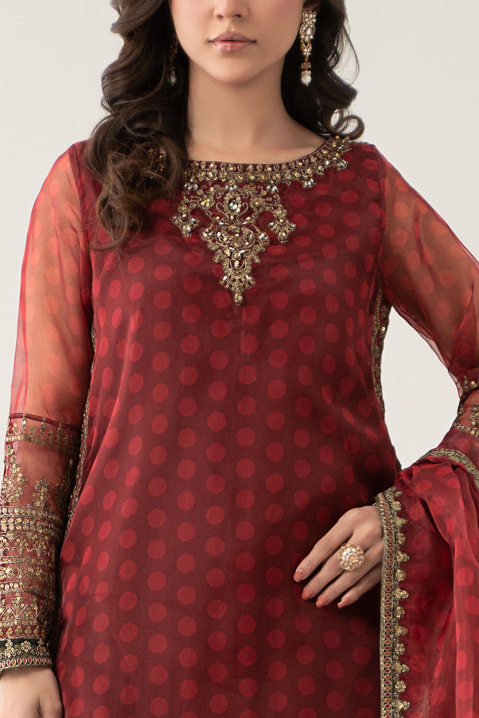 3 Piece Embroidered Suit - Image 4