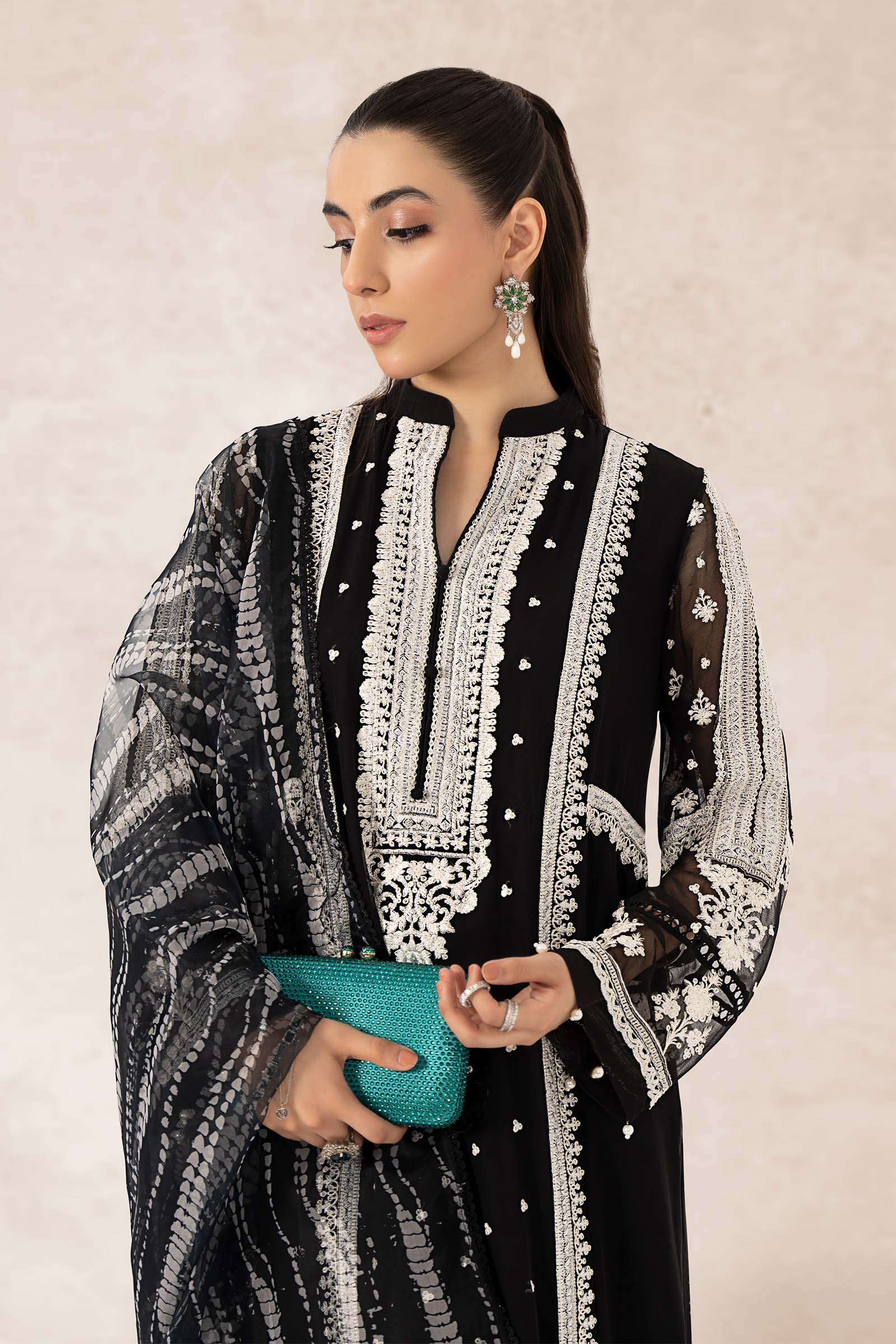 3 Piece Embroidered Suit - Image 2