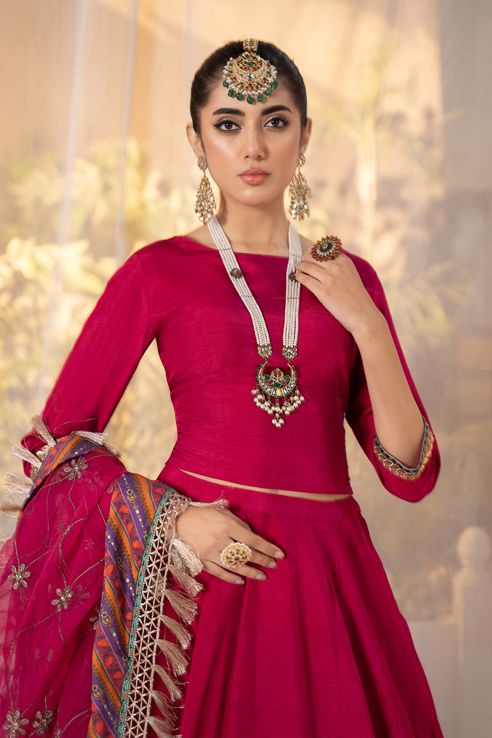 3 Piece Dyed Raw Silk Suit - Image 2