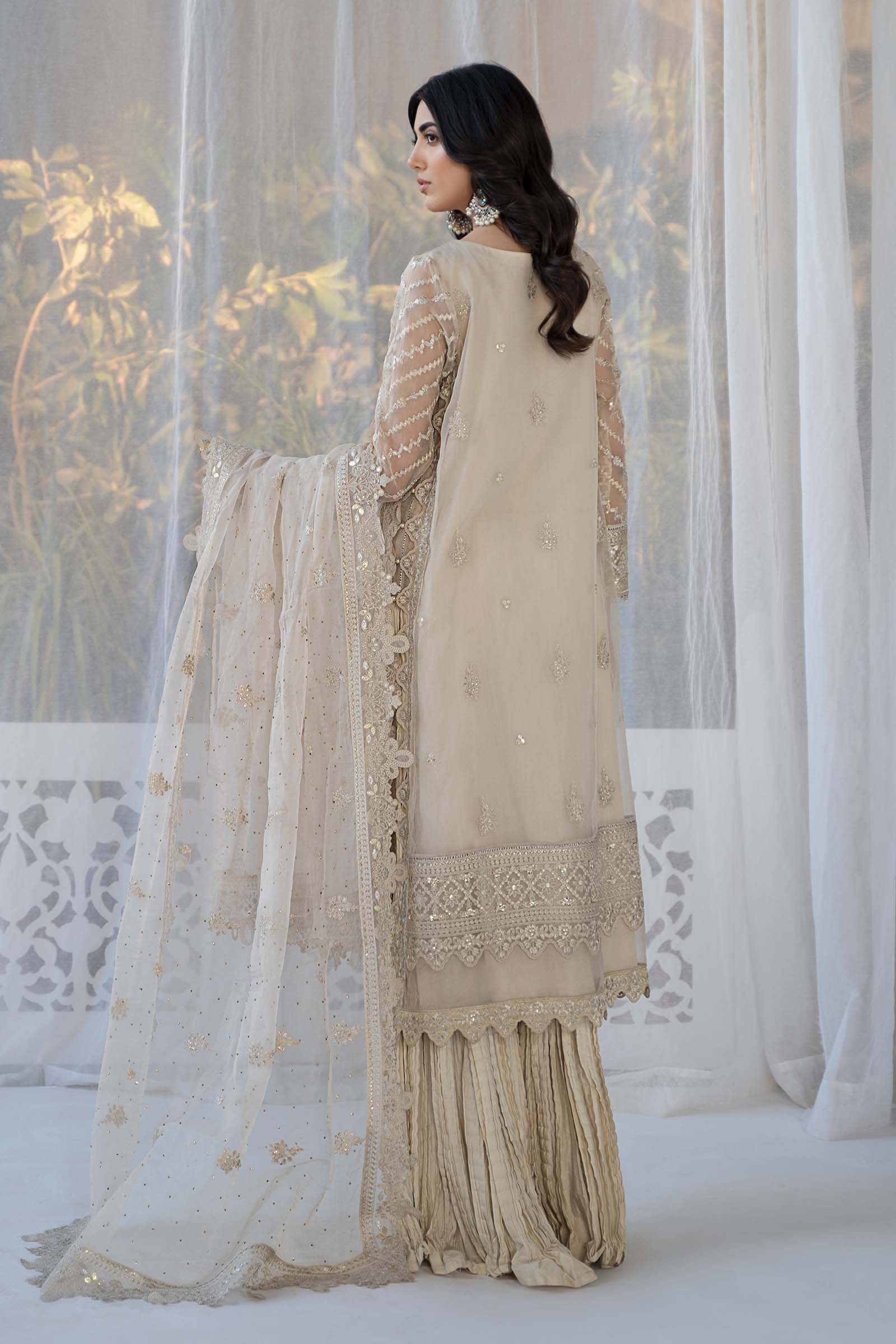 3 Piece Embroidered Organza Suit - Image 6
