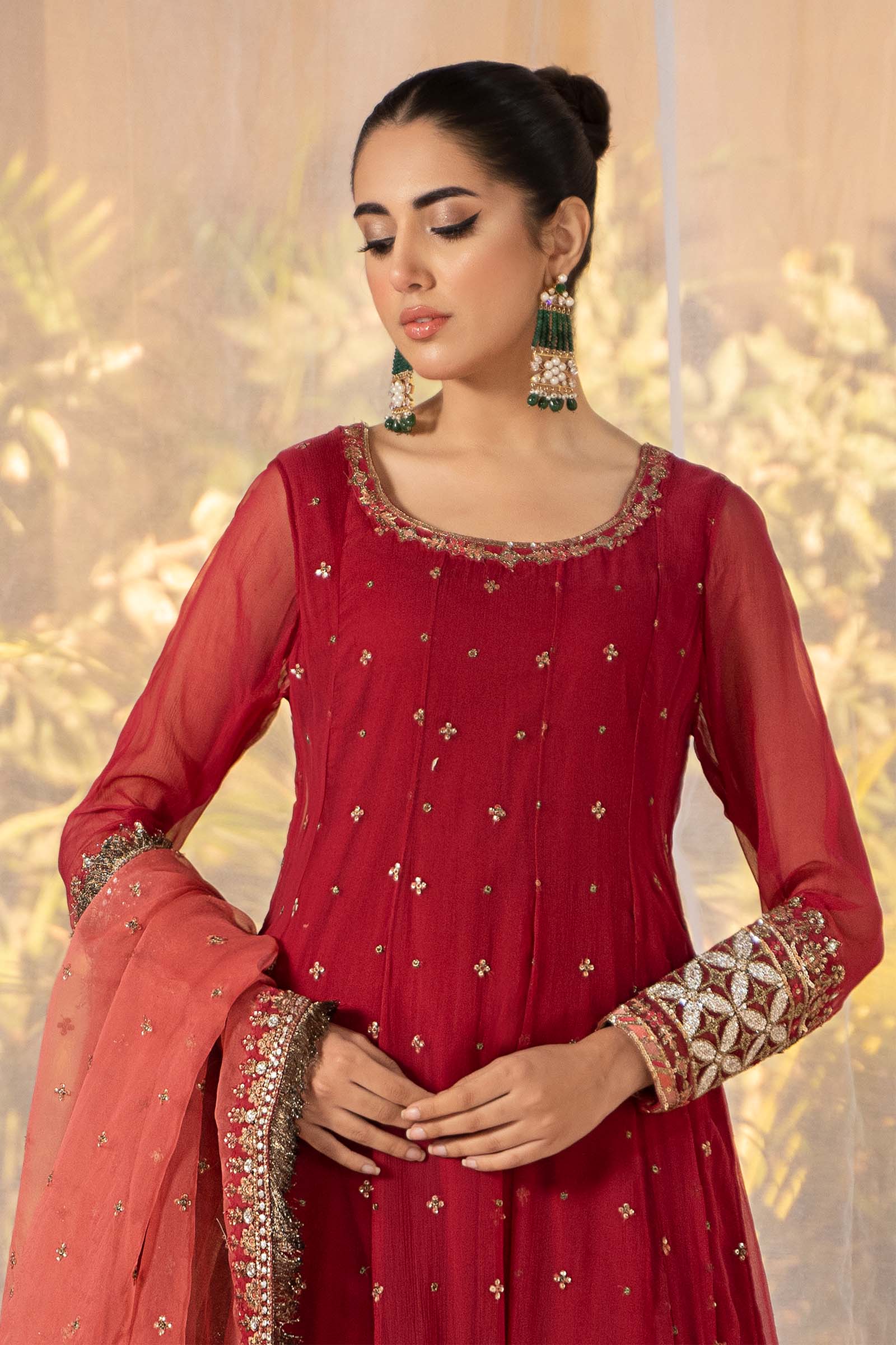 3 Piece Dyed Chiffon Suit - Image 2