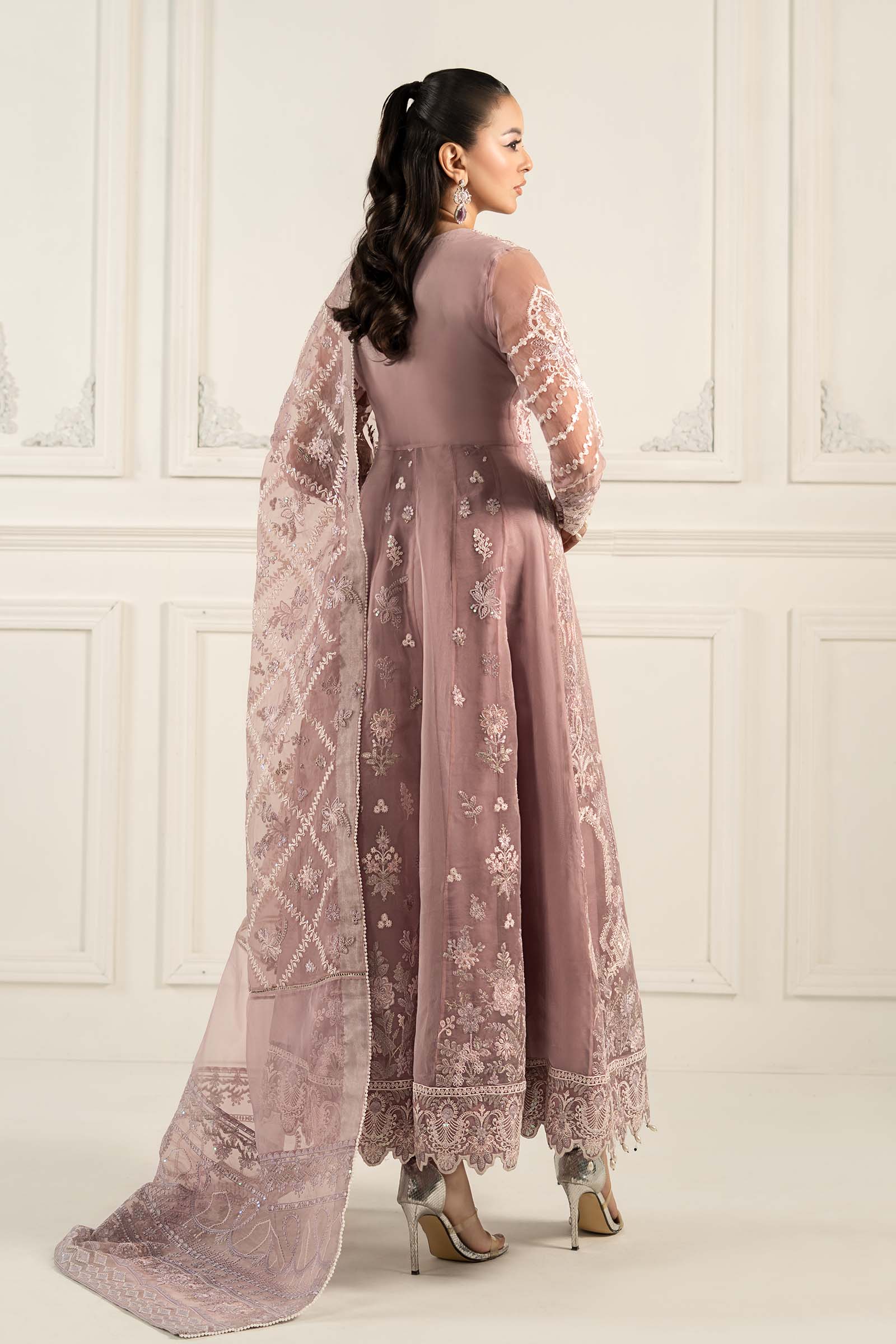 3 Piece Embroidered Organza Suit - Image 11