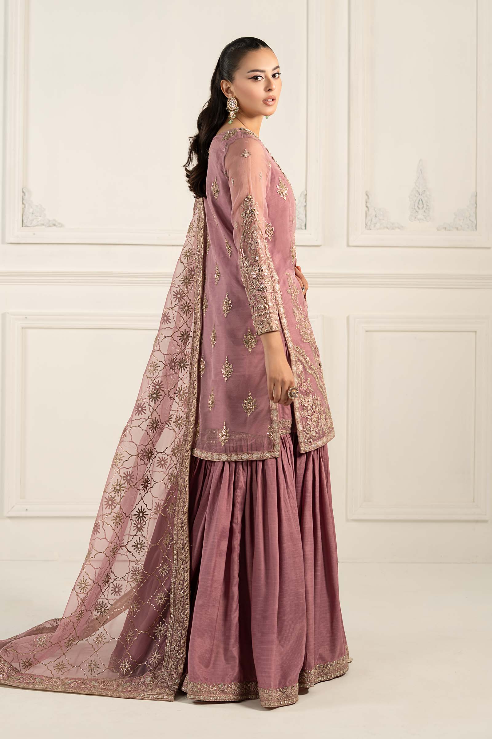 3 Piece Embroidered Organza Suit - Image 7