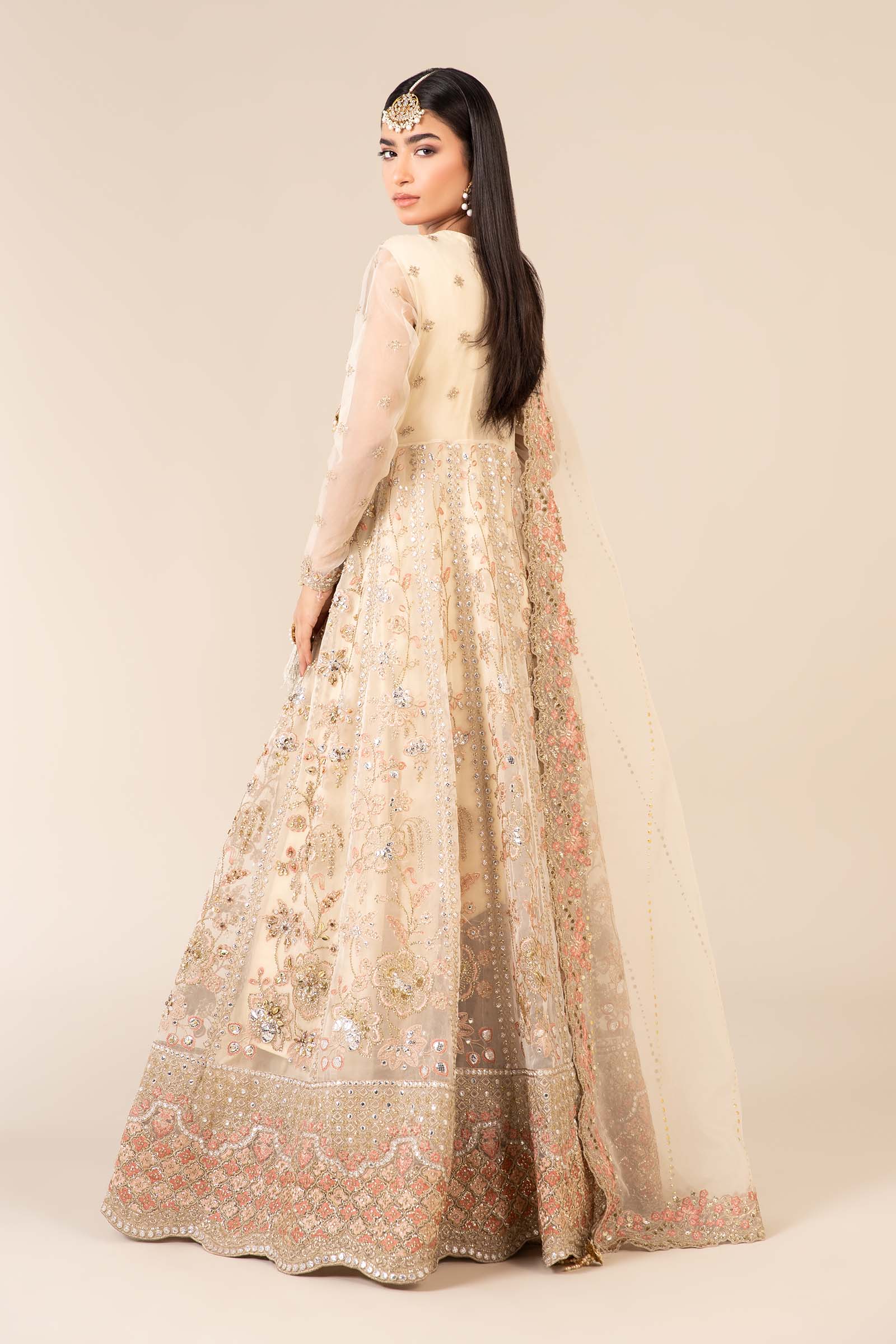 3 Piece Embroidered Organza Suit - Image 10