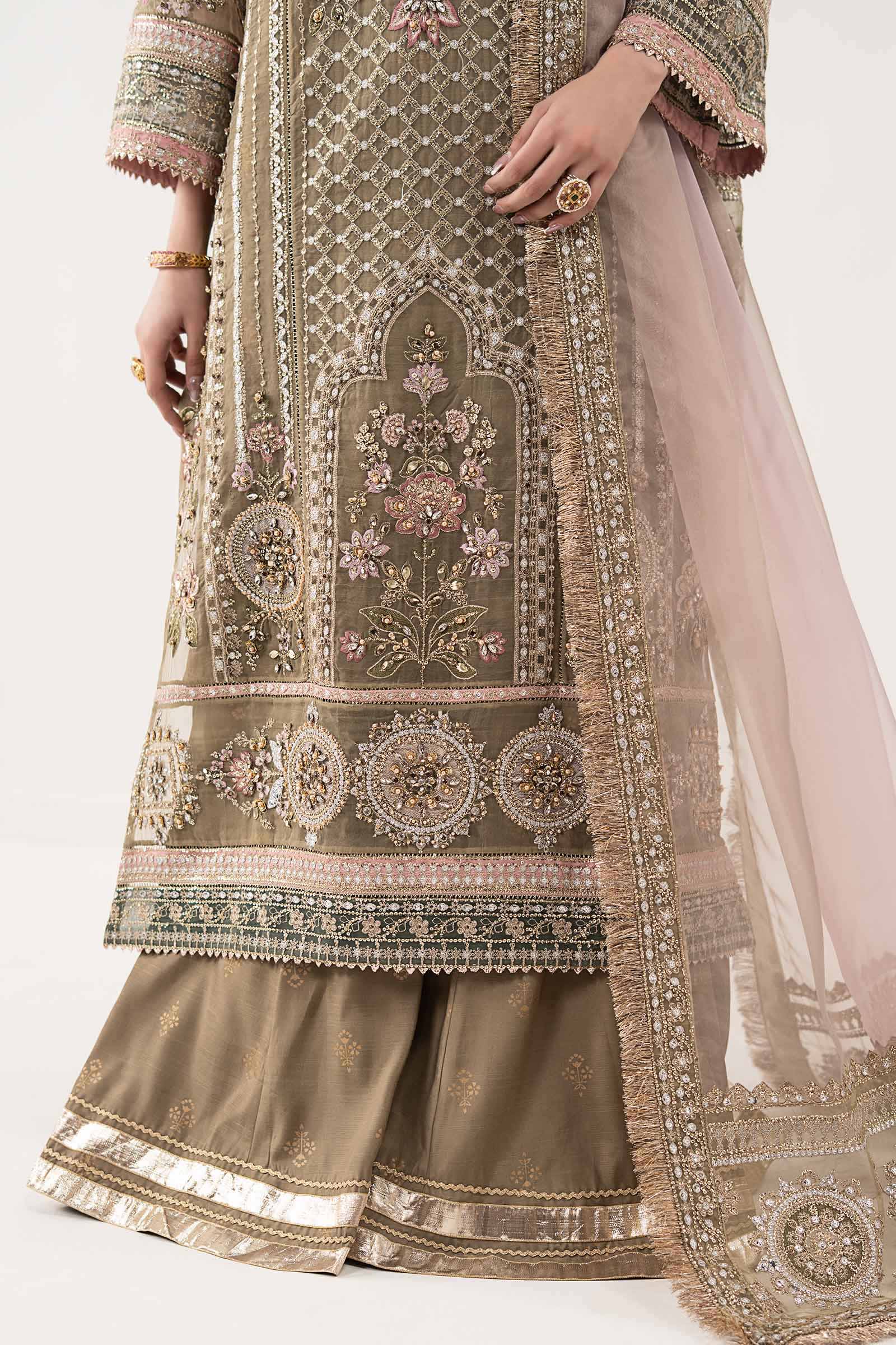 3 Piece Embroidered Organza Suit - Image 8