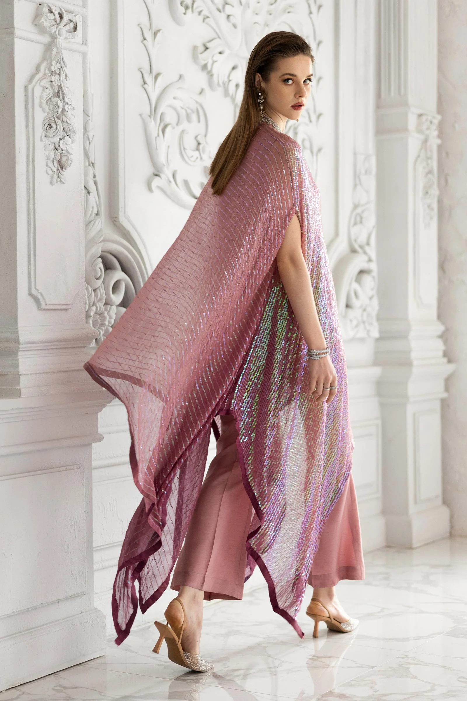 3 Piece Embroidered Chiffon Suit - Image 15