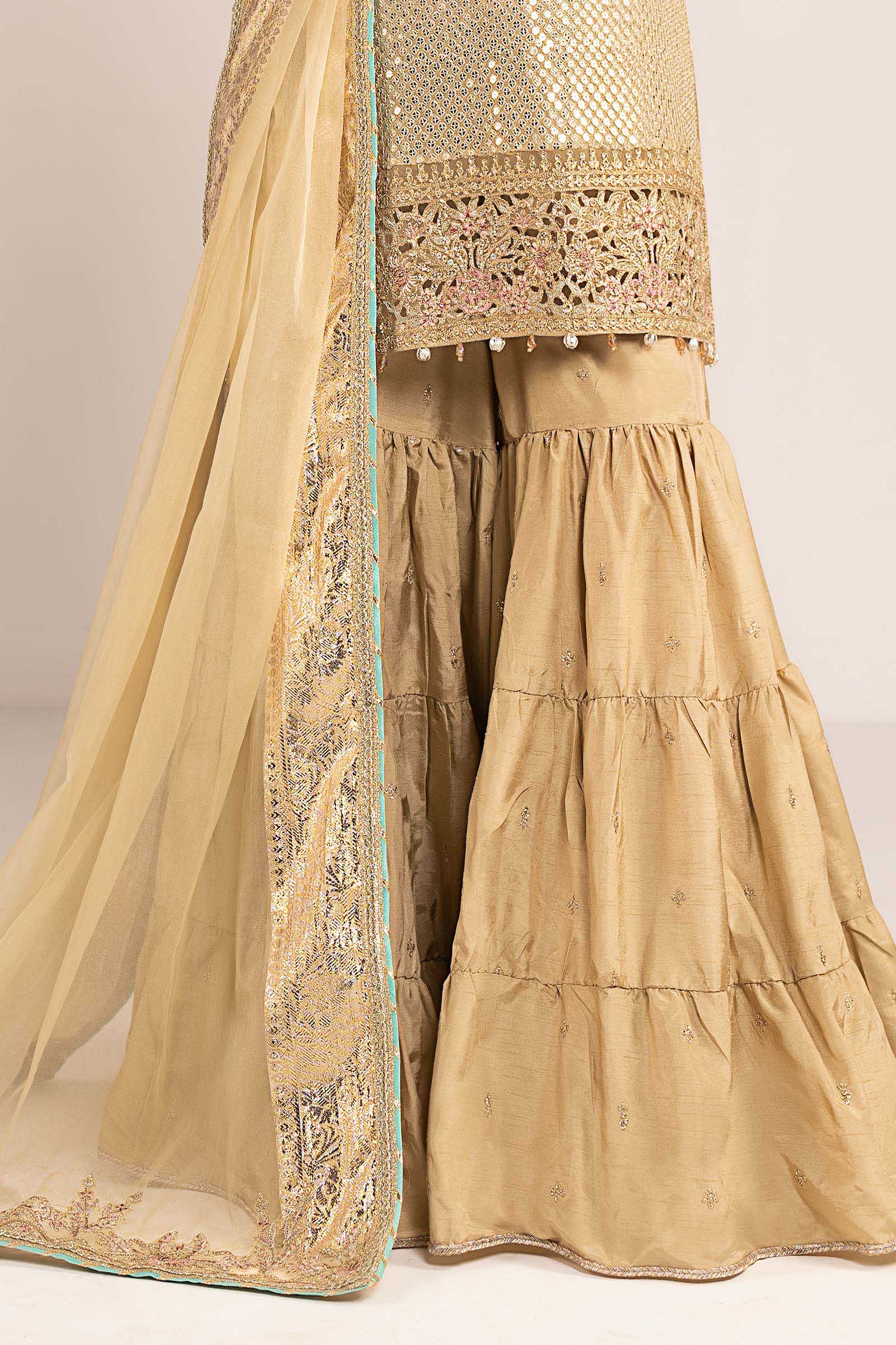 3 Piece Embroidered Chiffon Suit - Image 11
