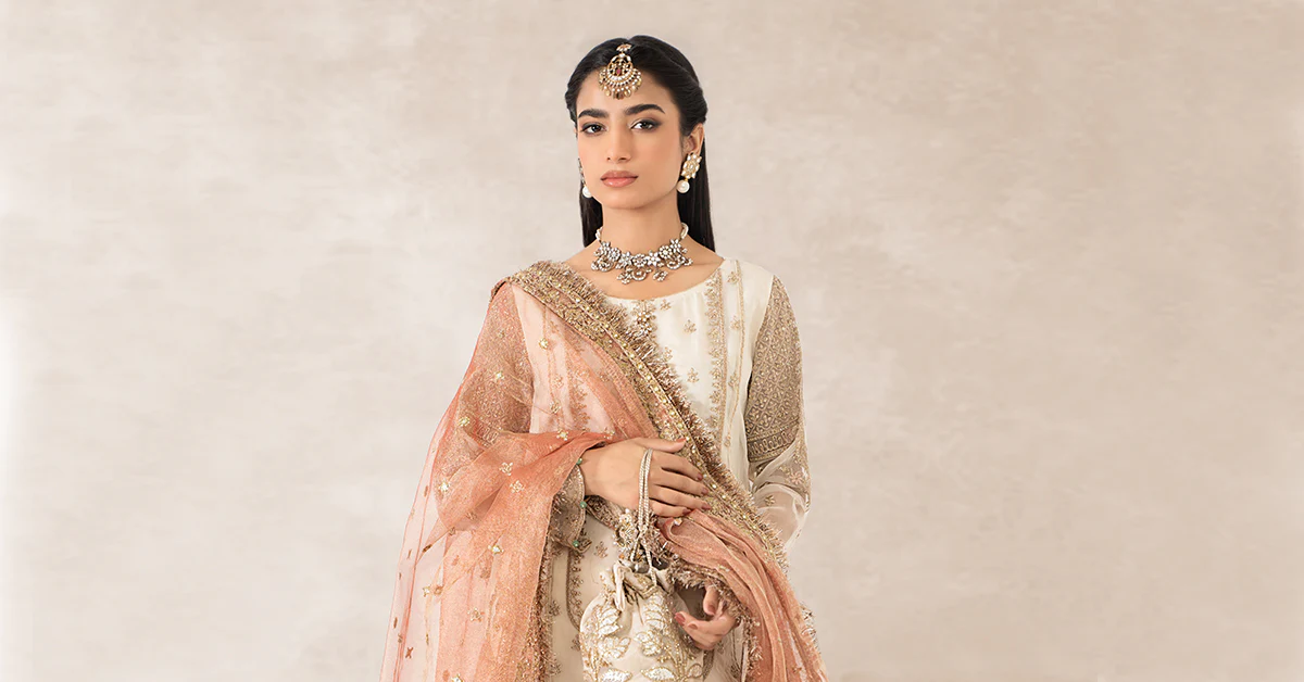 3 Piece Embroidered Bamber Raw Silk Suit - Image 7
