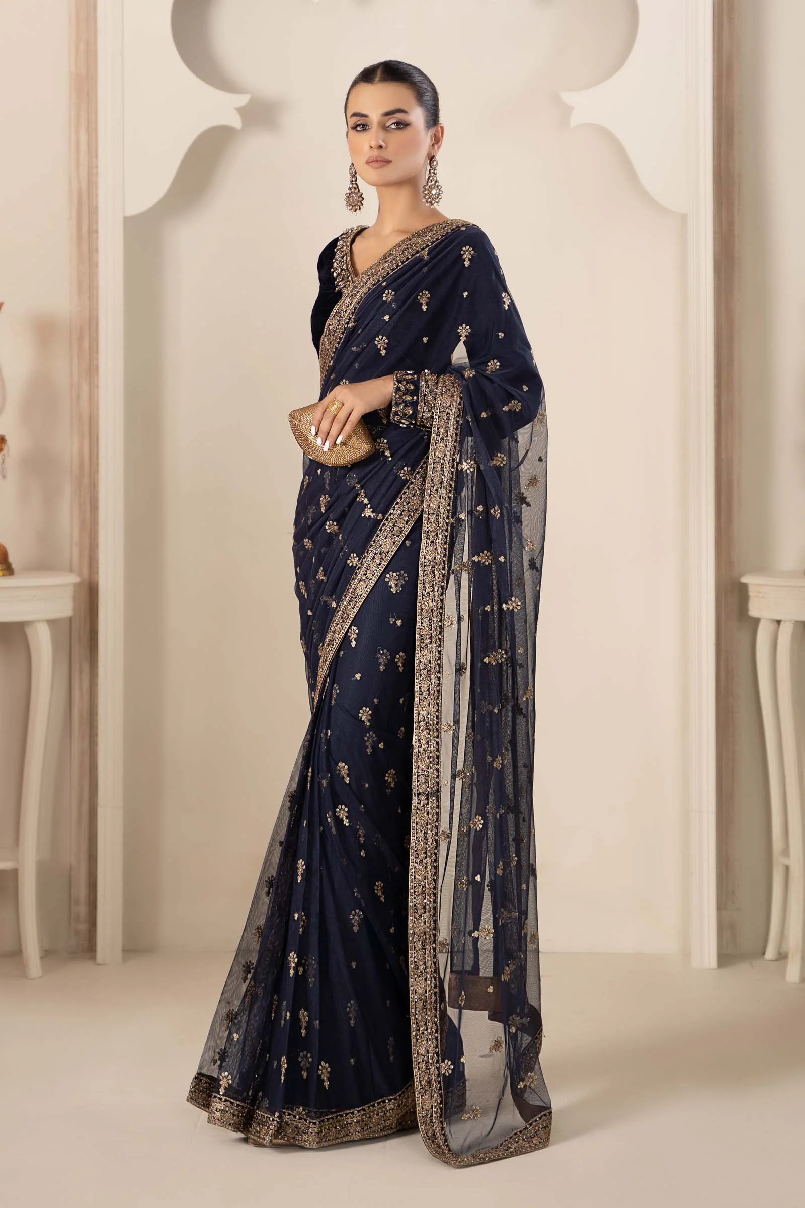 Saree Blue SF-W23-12 - Image 5