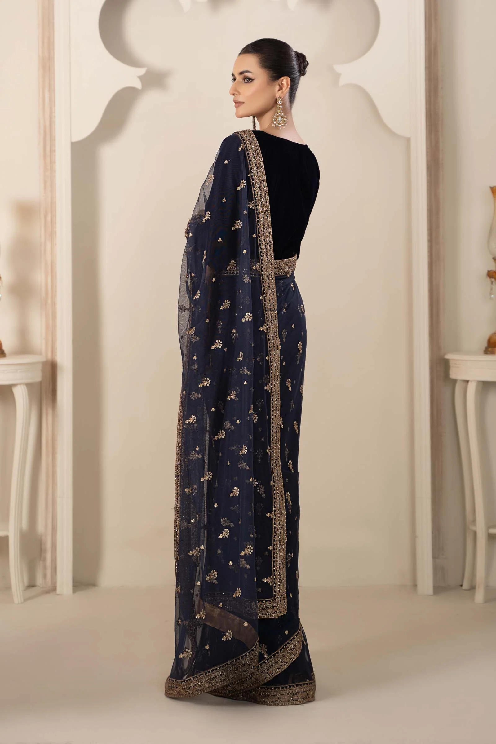 Saree Blue SF-W23-12 - Image 6