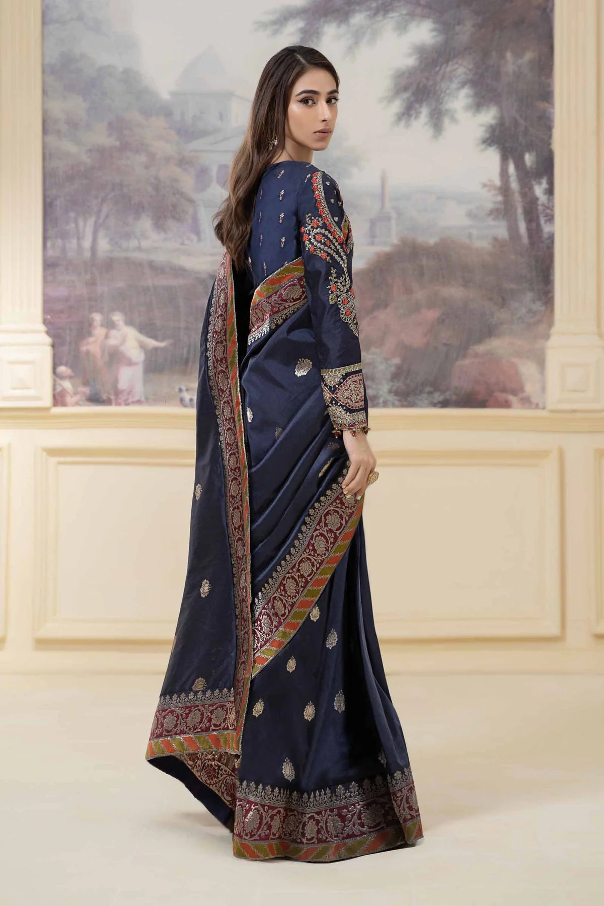 Saree Blue SF-W23-57 - Image 7