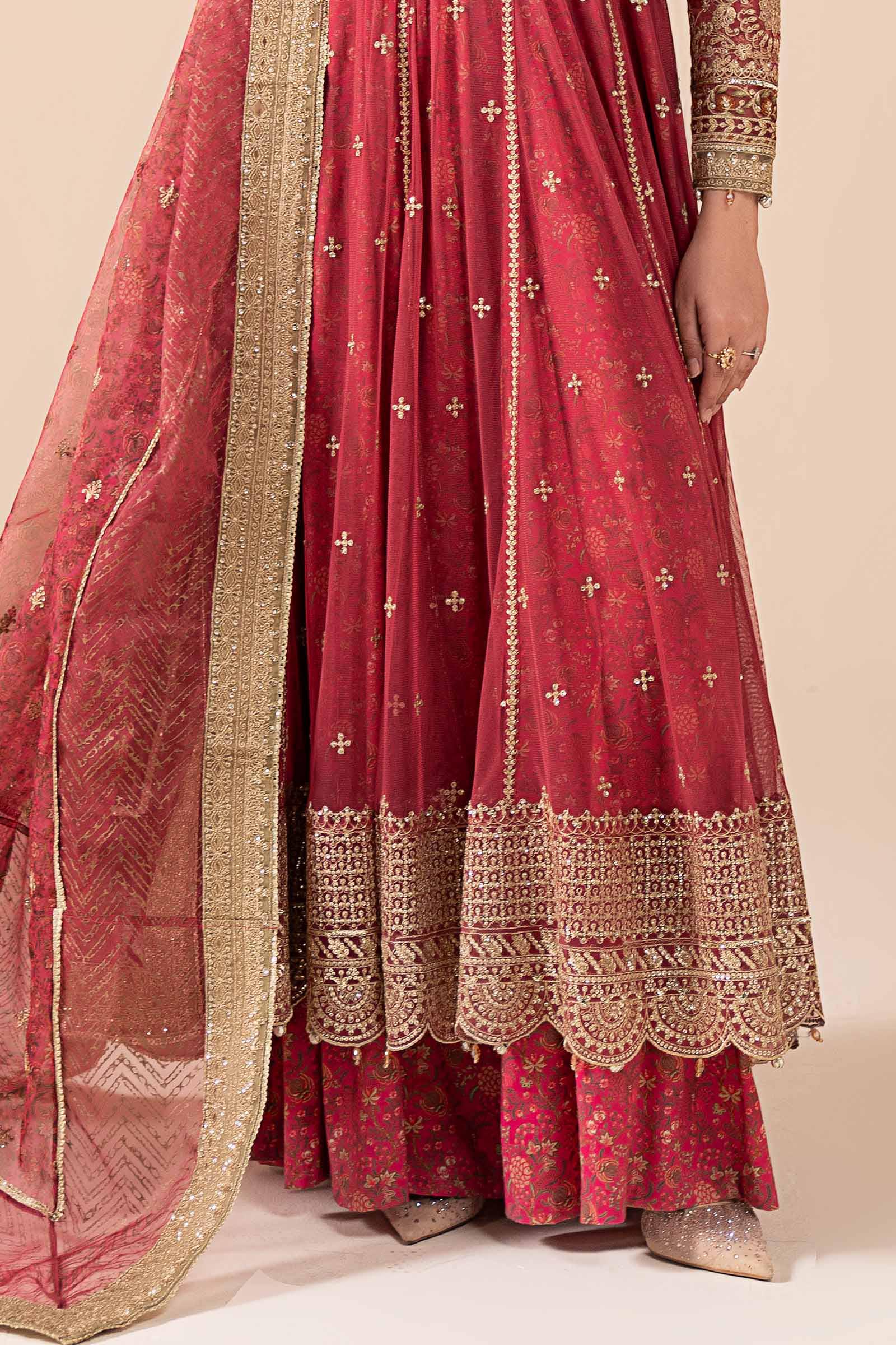 3 Piece Embroidered Net Suit - Image 4