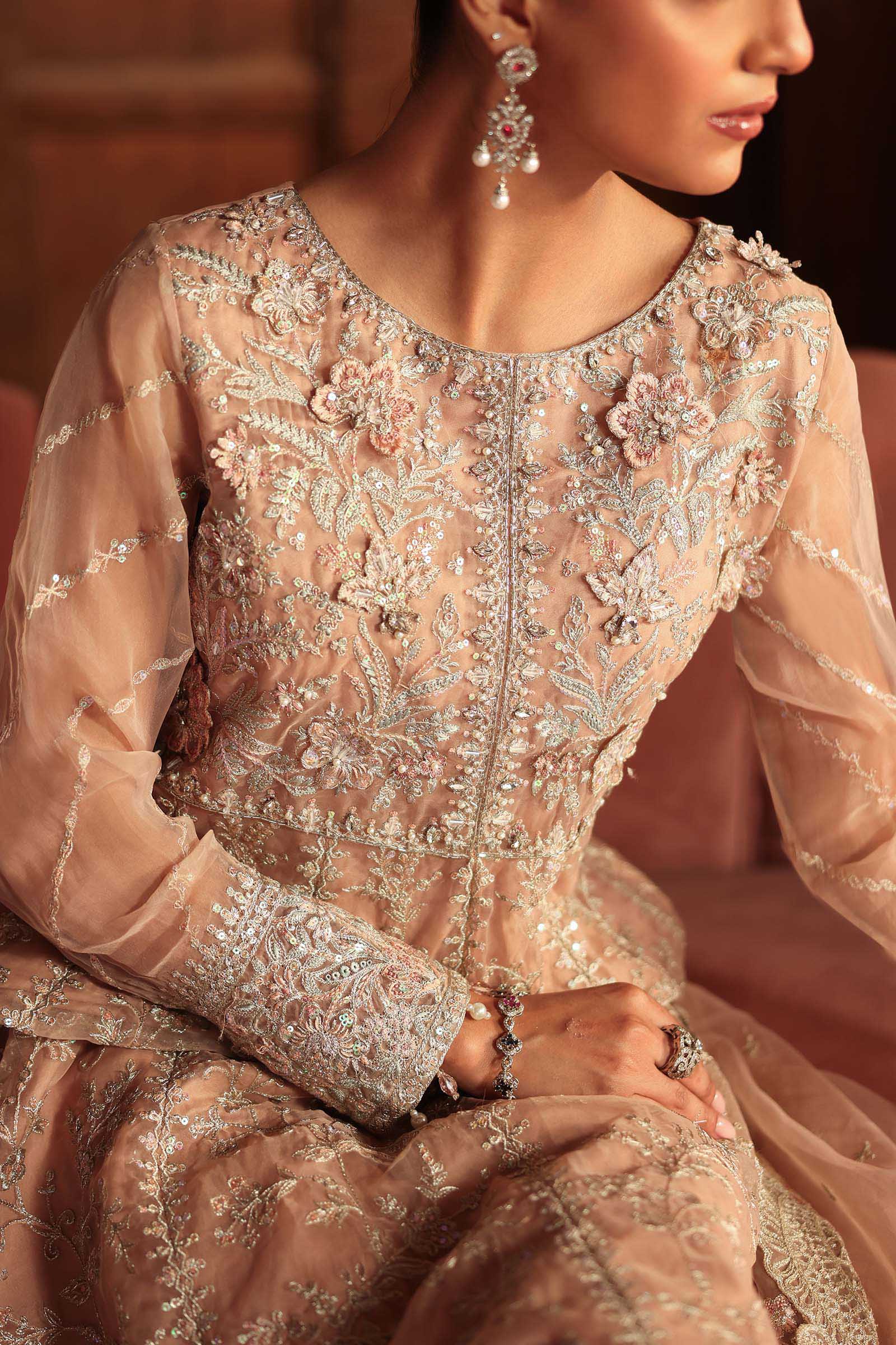 3 Piece Embroidered Organza Suit - Image 4