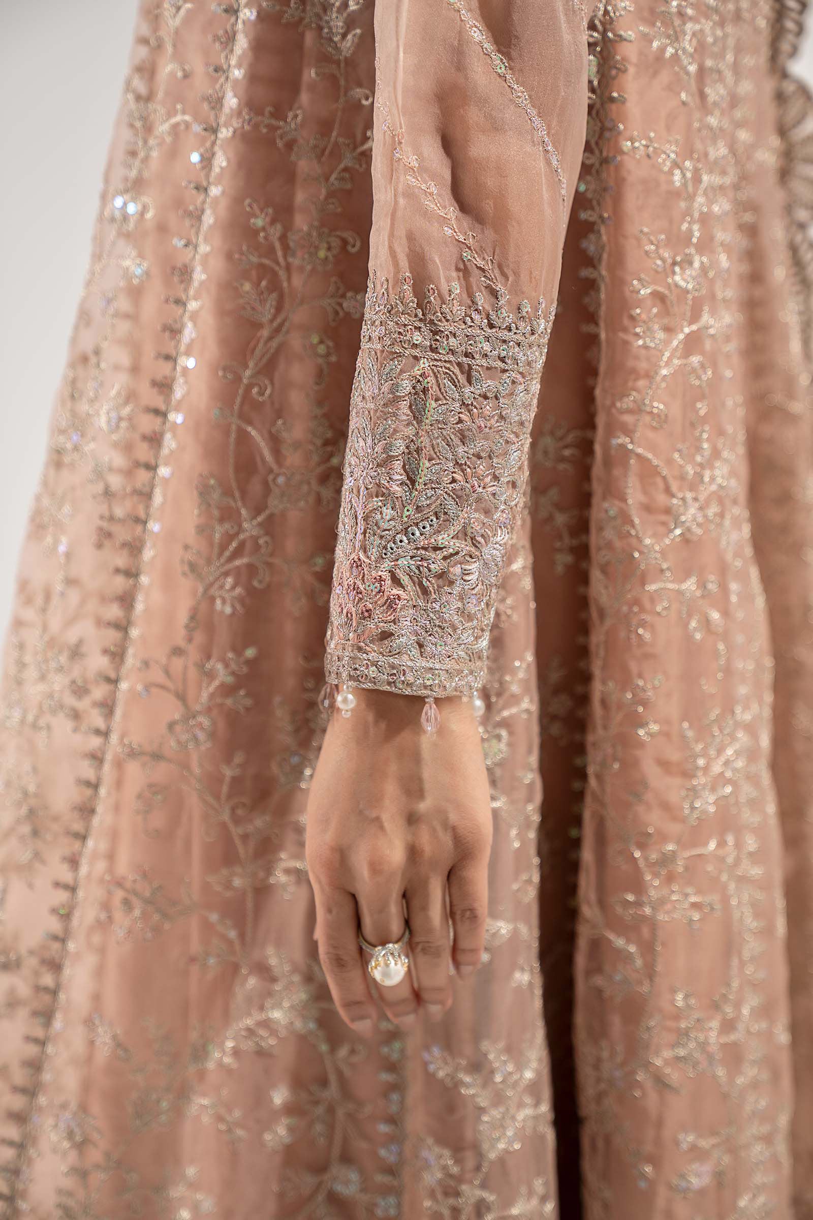 3 Piece Embroidered Organza Suit - Image 6