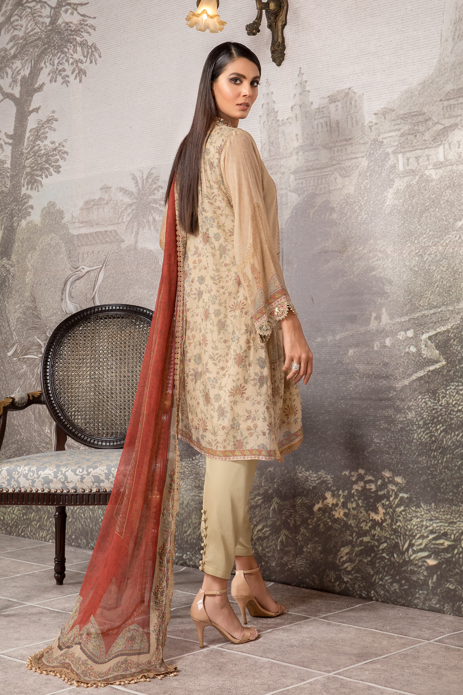 Unstitched Silk Net -  SN-103 - Image 3