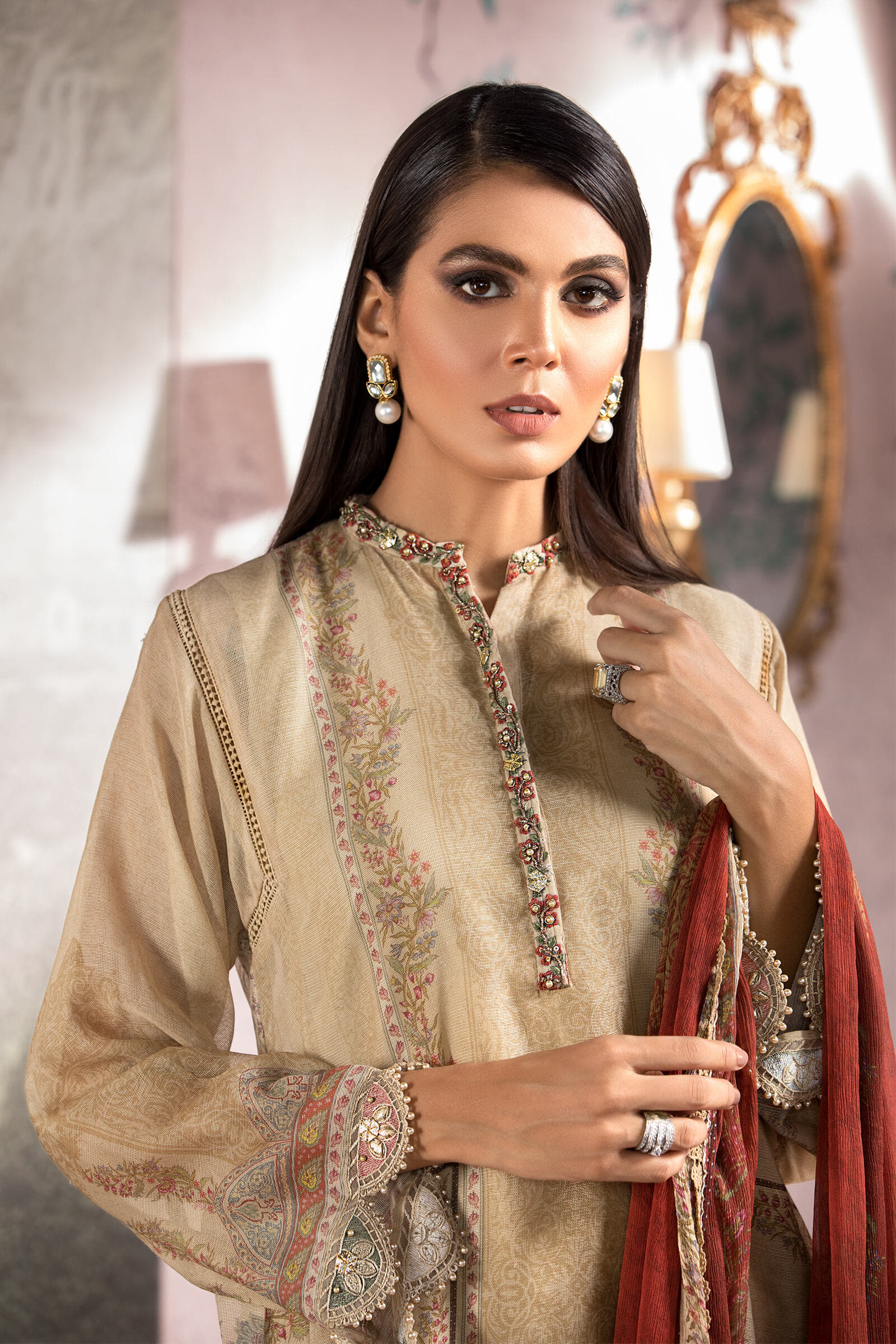 Unstitched Silk Net -  SN-103 - Image 4