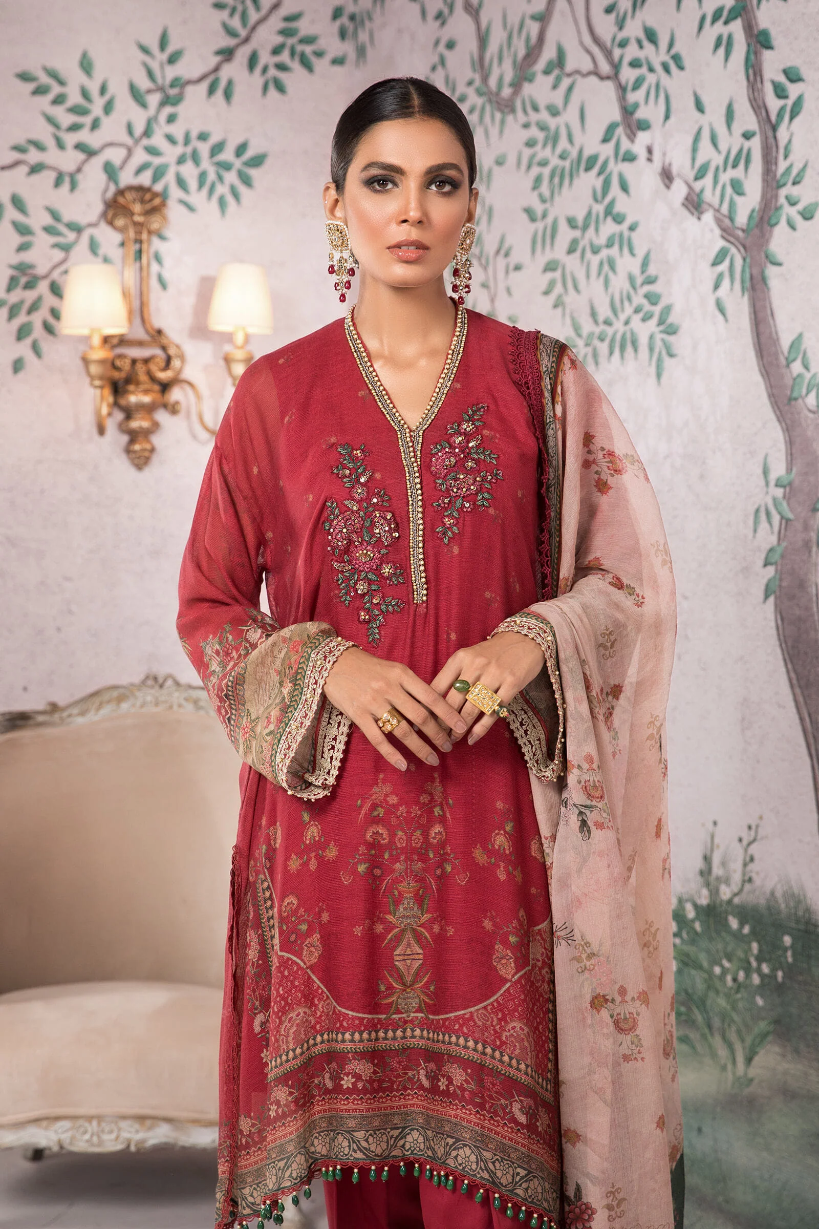 Unstitched Silk Net -  SN-105 - Image 4