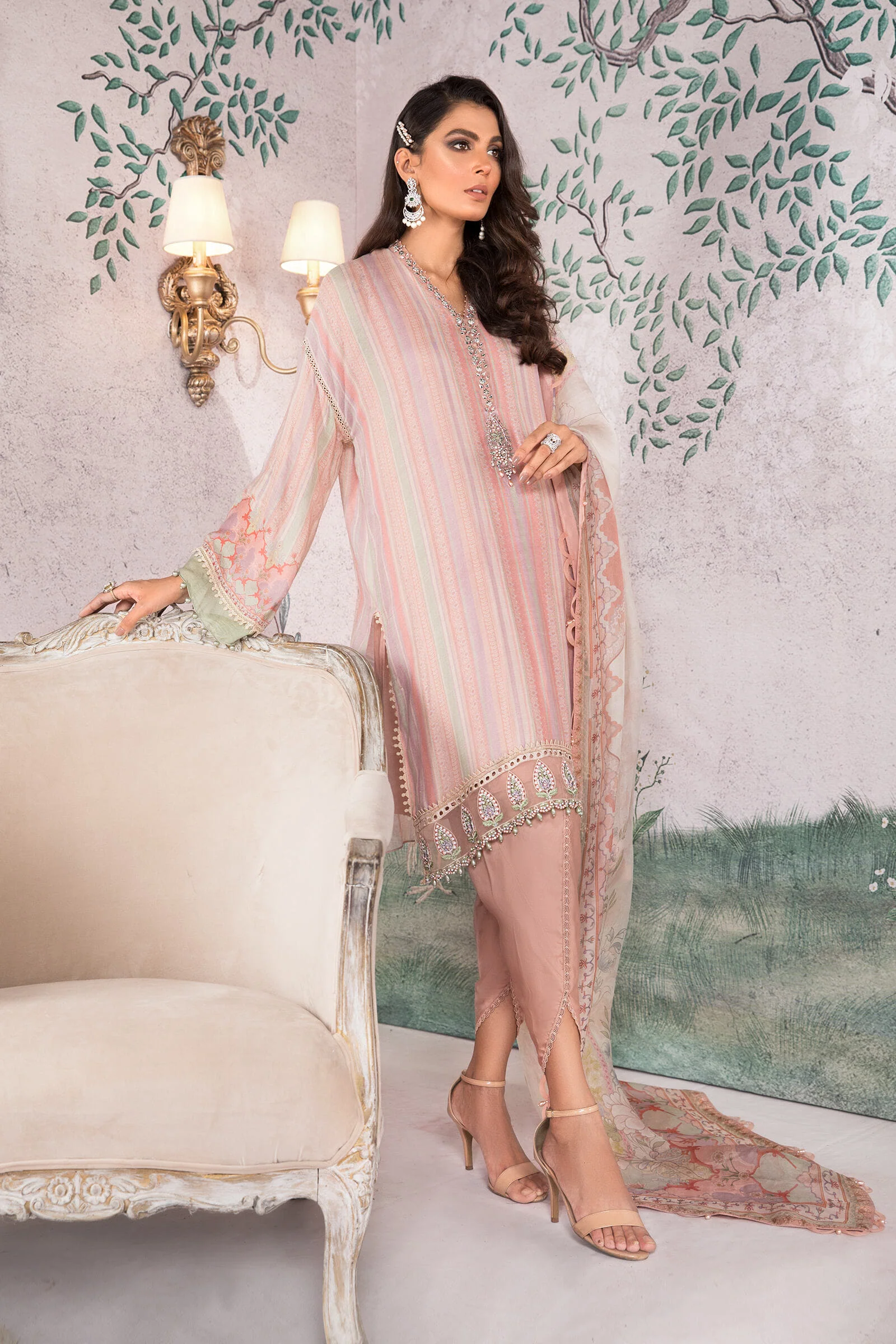 Unstitched Silk Net -  SN-108 - Image 2