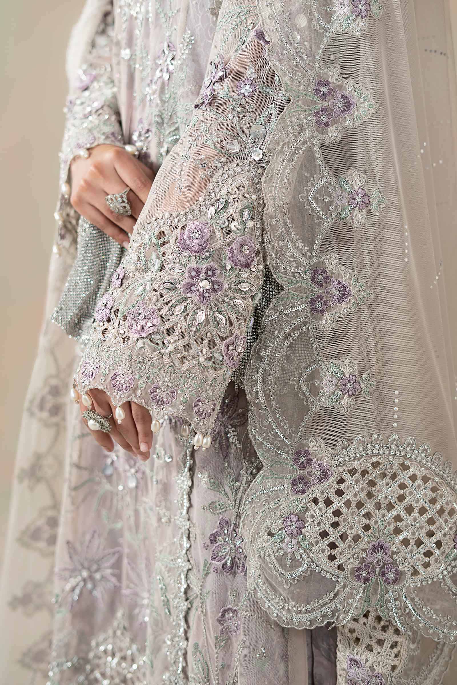 3 Piece Embroidered Net Suit - Image 6