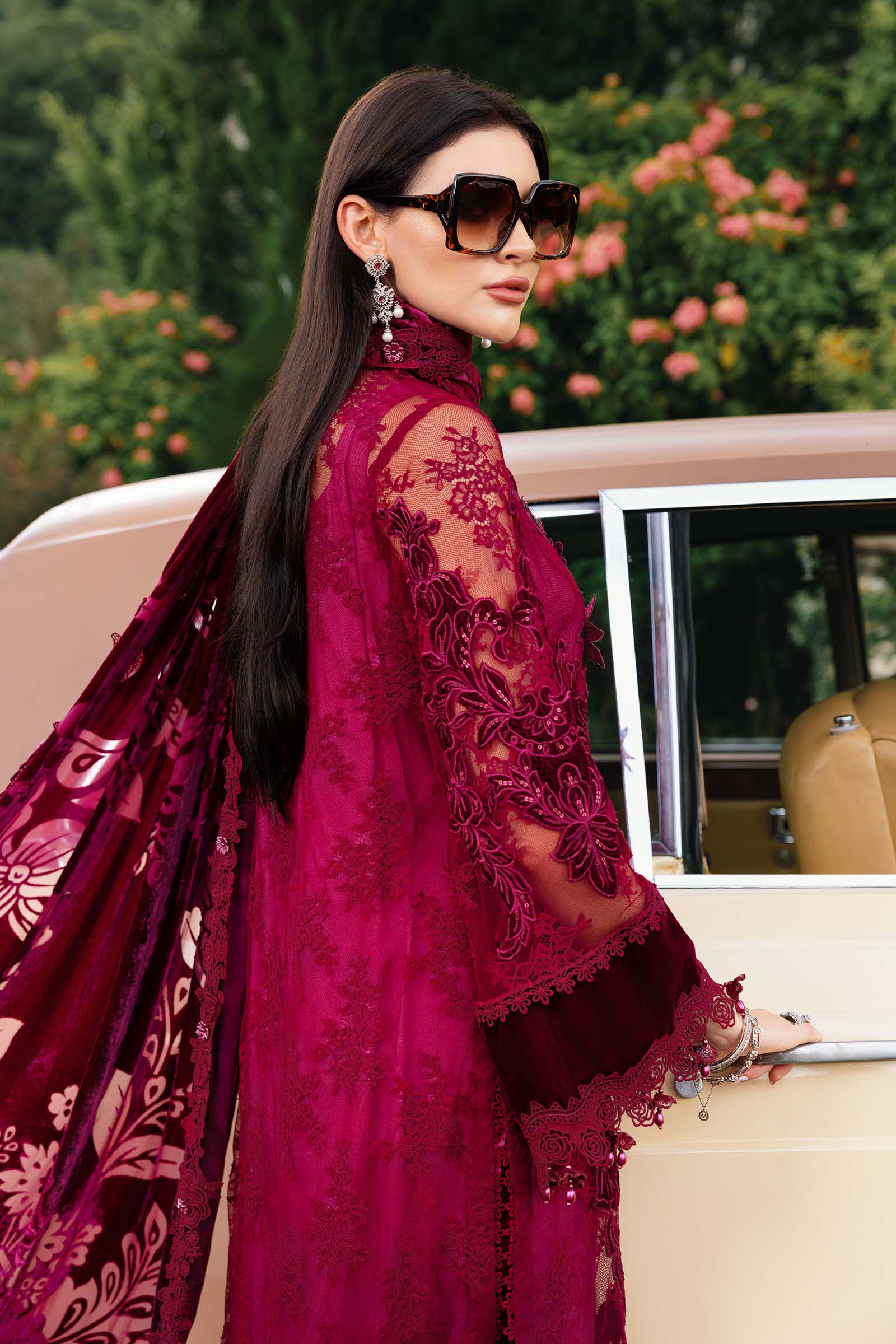 3 Piece Unstitched Embroidered Chantilly Suit - Image 4